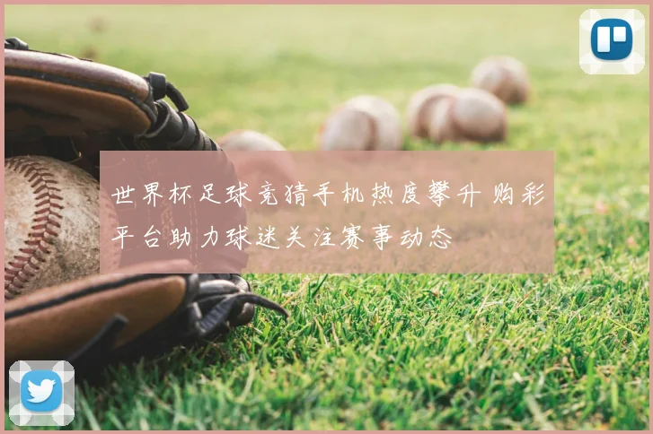 世界杯足球竞猜手机热度攀升 购彩平台助力球迷关注赛事动态