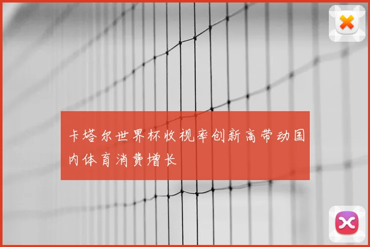 卡塔尔世界杯收视率创新高带动国内体育消费增长